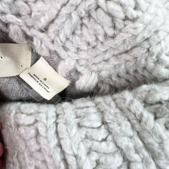 Sleeping On Snow Sweater Womens Small Gray Turtle Neck wool alpaca cabin cozy - Picture 12 of 12